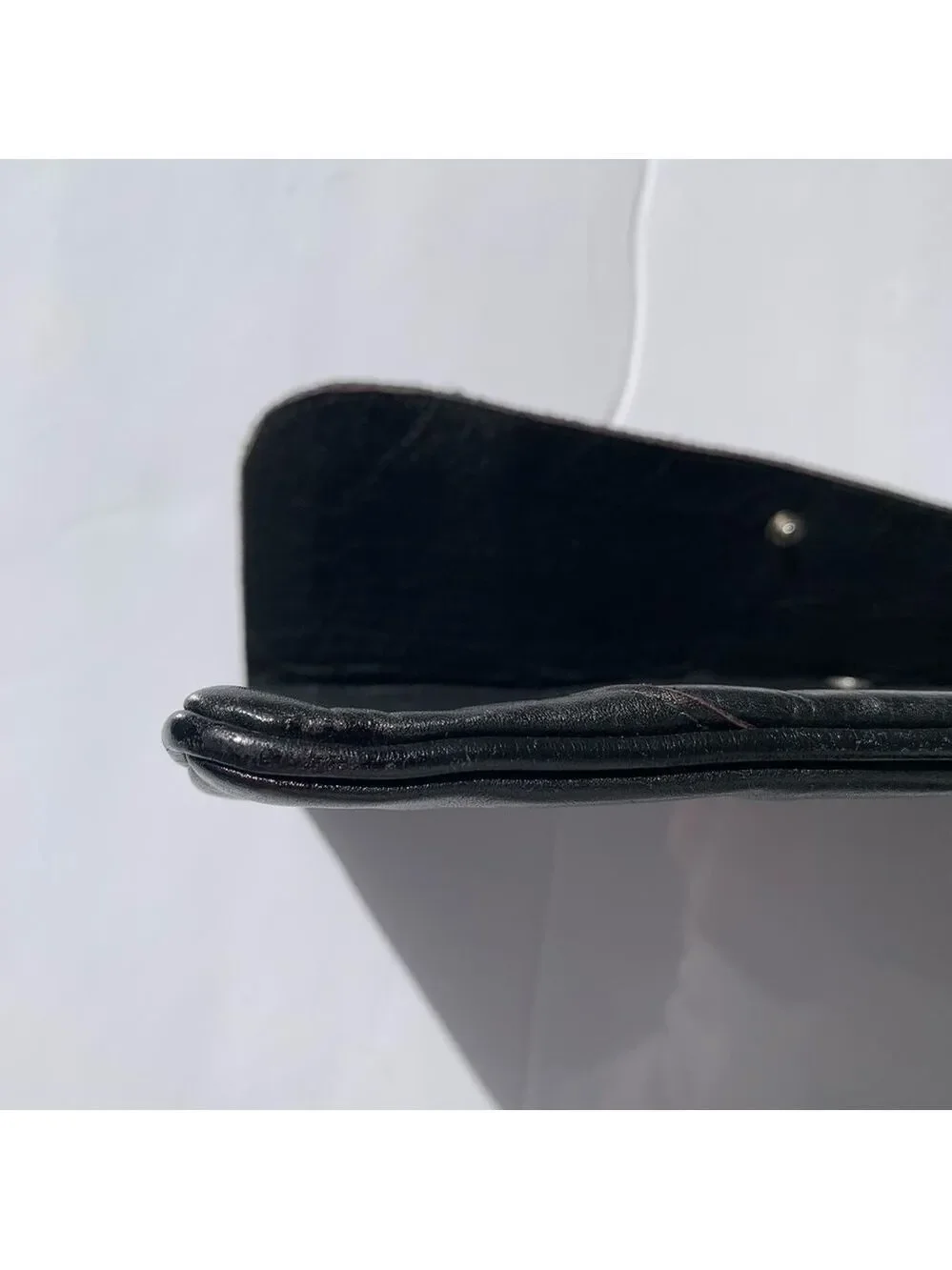 VINTAGE Genuine Leather envelope style clutch evening casual minimalist